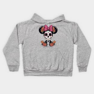 Dia de Los Muertos Mouse Kids Hoodie